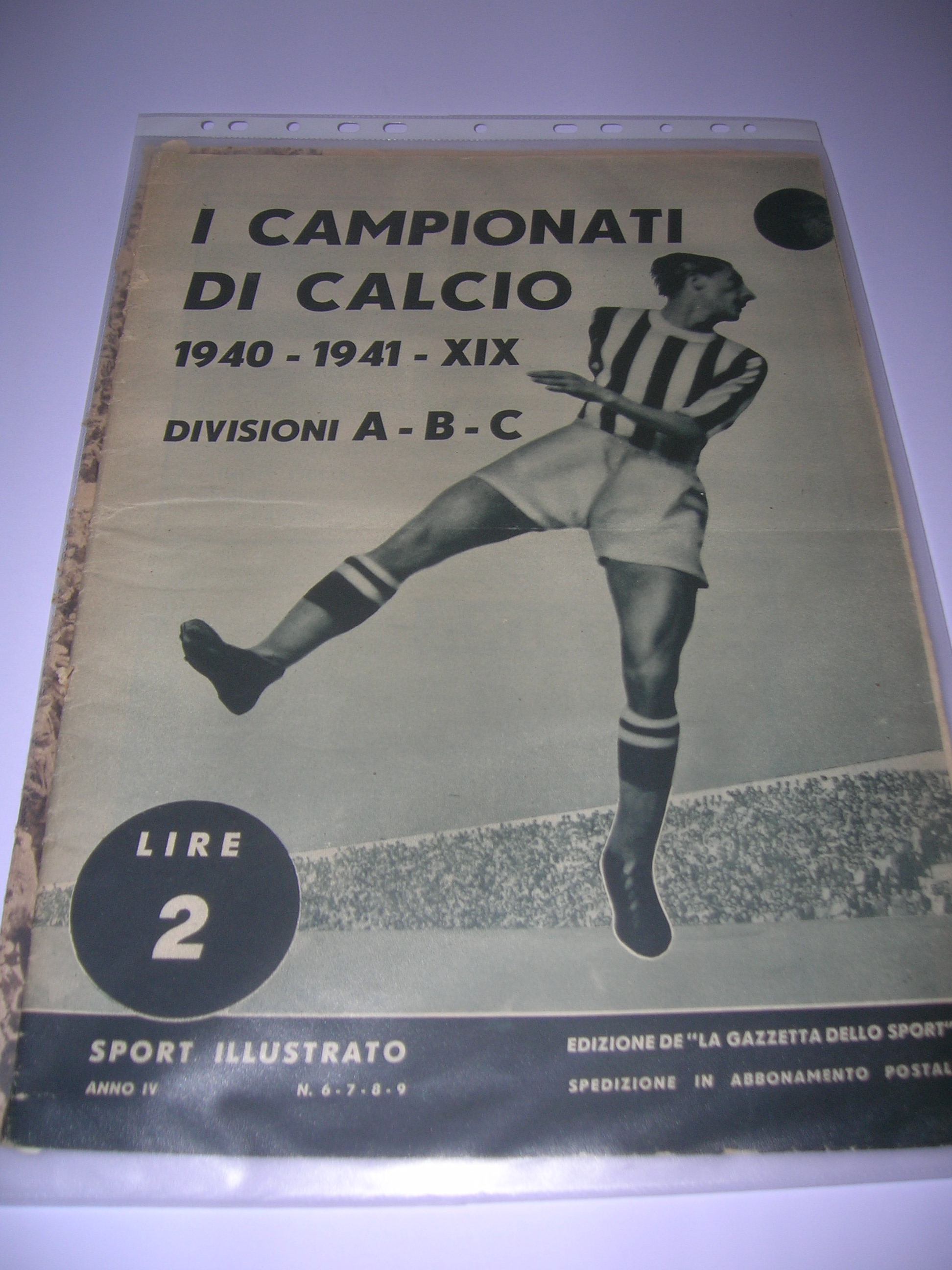 Sport Illustrato  1940-41 i campionati di calcio